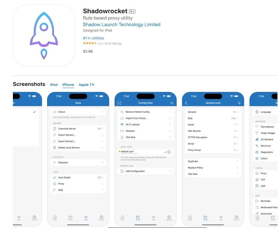 Shadowrocket下载